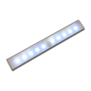 LED skabelampe med sensor - Batteridrevet - Hvidt lys